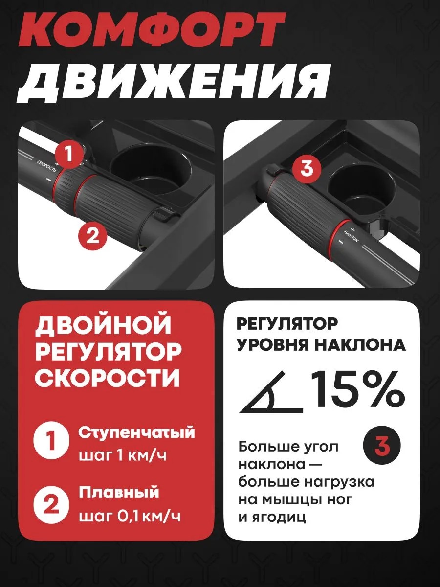 Комфорт движения на беговой дорожке Yamaguchi MAX PRO